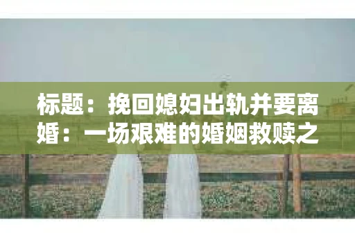 标题：挽回媳妇出轨并要离婚：一场艰难的婚姻救赎之路
