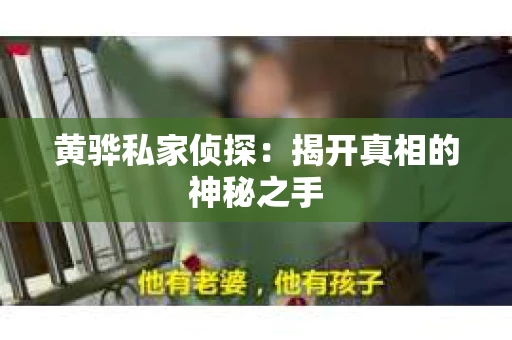 黄骅私家侦探：揭开真相的神秘之手