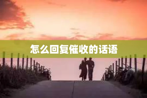怎么回复催收的话语