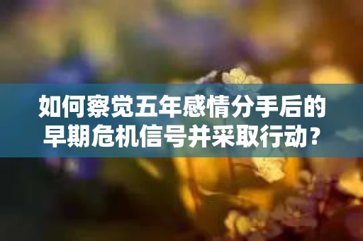 如何察觉五年感情分手后的早期危机信号并采取行动？