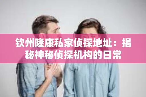 钦州隆康私家侦探地址：揭秘神秘侦探机构的日常