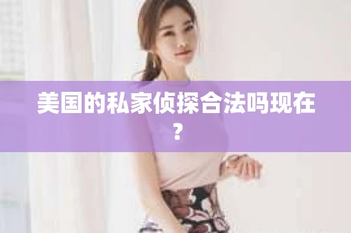 美国的私家侦探合法吗现在？