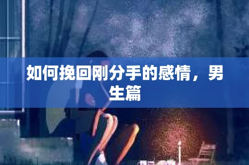 如何挽回刚分手的感情，男生篇