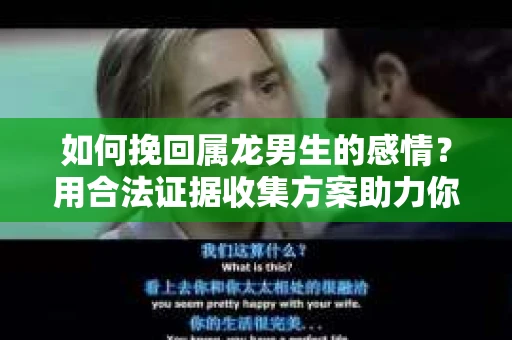 如何挽回属龙男生的感情？用合法证据收集方案助力你的努力？